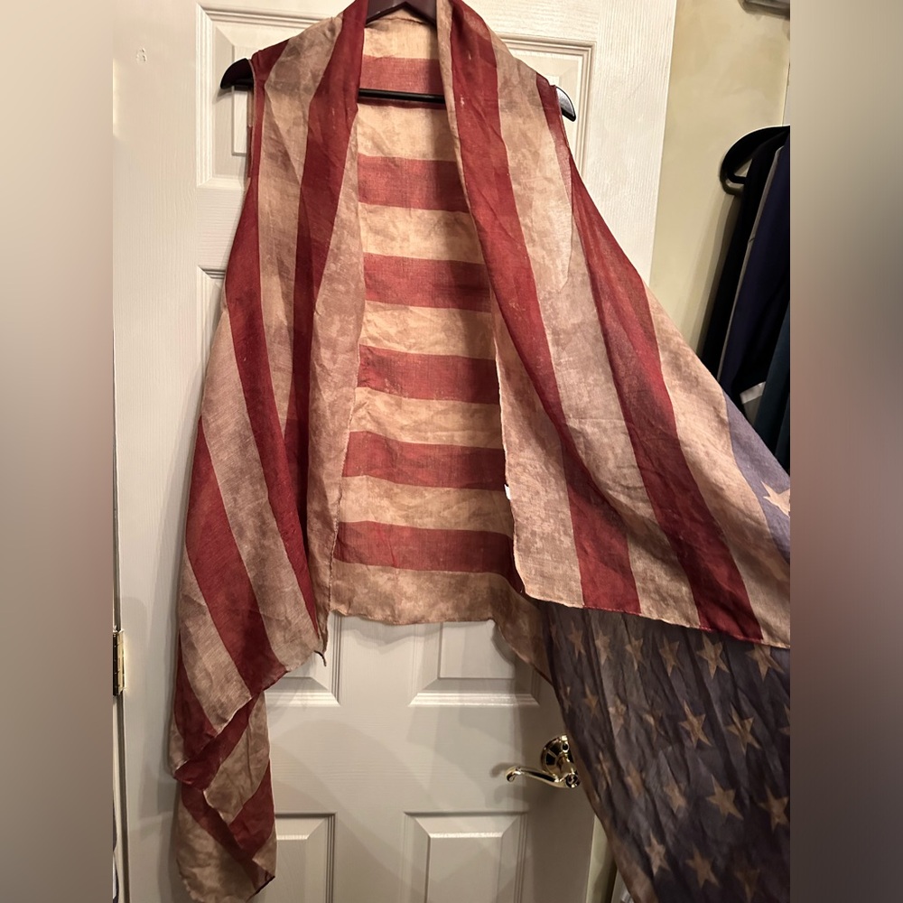 American flag shawl